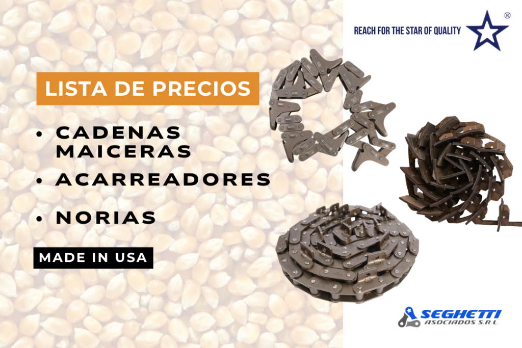 Cadenas maiceras – Acarreadores – Norias